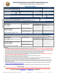 Document preview: Flexible Spending Account (FSA) Enrollment/Change Form - New Hampshire, 2024