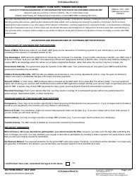 Document preview: DD Form 2656-2 Survivor Benefit Plan (SBP) Termination Request