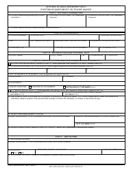 DD Form 2905 Defense Acquisition Workforce Position Requirements or Tenure Waiver