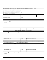 ENG Form 6092 Request for Usace Foreign Overseas Tour Extension, Page 2