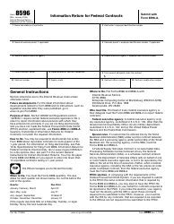 IRS Form 8596 Information Return for Federal Contracts