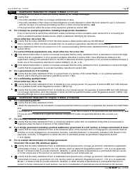IRS Form W-8EXP Certificate of Foreign Government or Other Foreign Organization for United States Tax Withholding and Reporting, Page 2