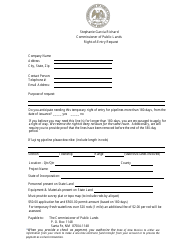 Document preview: Right-Of-Entry Request - New Mexico