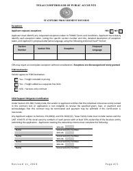 Texas Multiple Award Schedule (Txmas) Offer Application - Texas, Page 4