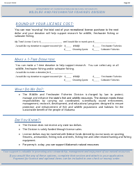Freshwater Family Fishing 3-day License - Non-resident - Alabama, Page 3