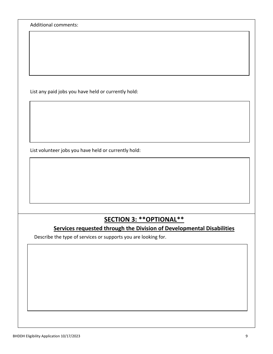 Application for Services - Rhode Island, Page 11