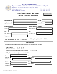 Application for Services - Rhode Island, Page 3