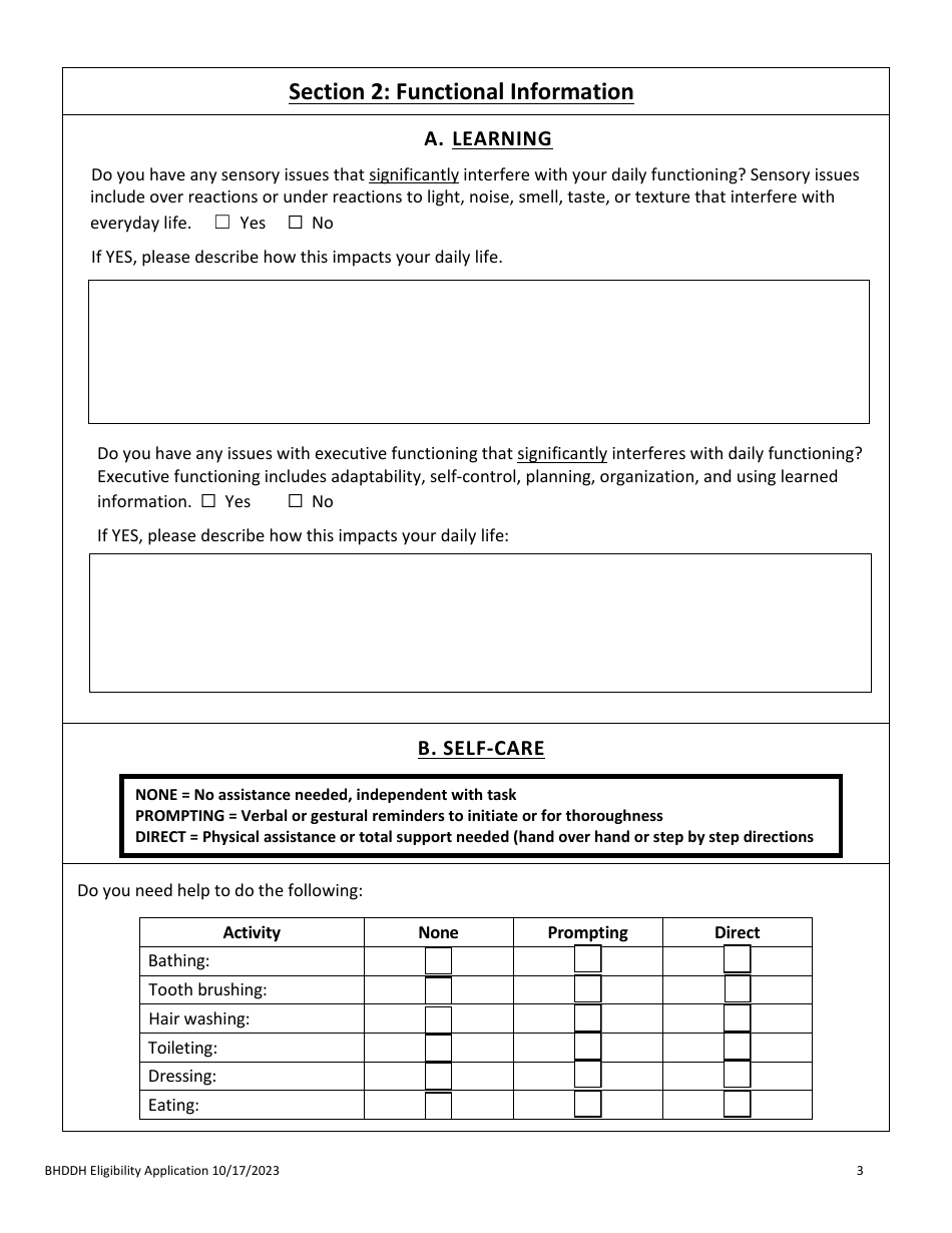 Application for Services - Rhode Island, Page 5