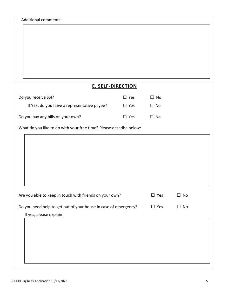 Application for Services - Rhode Island, Page 7