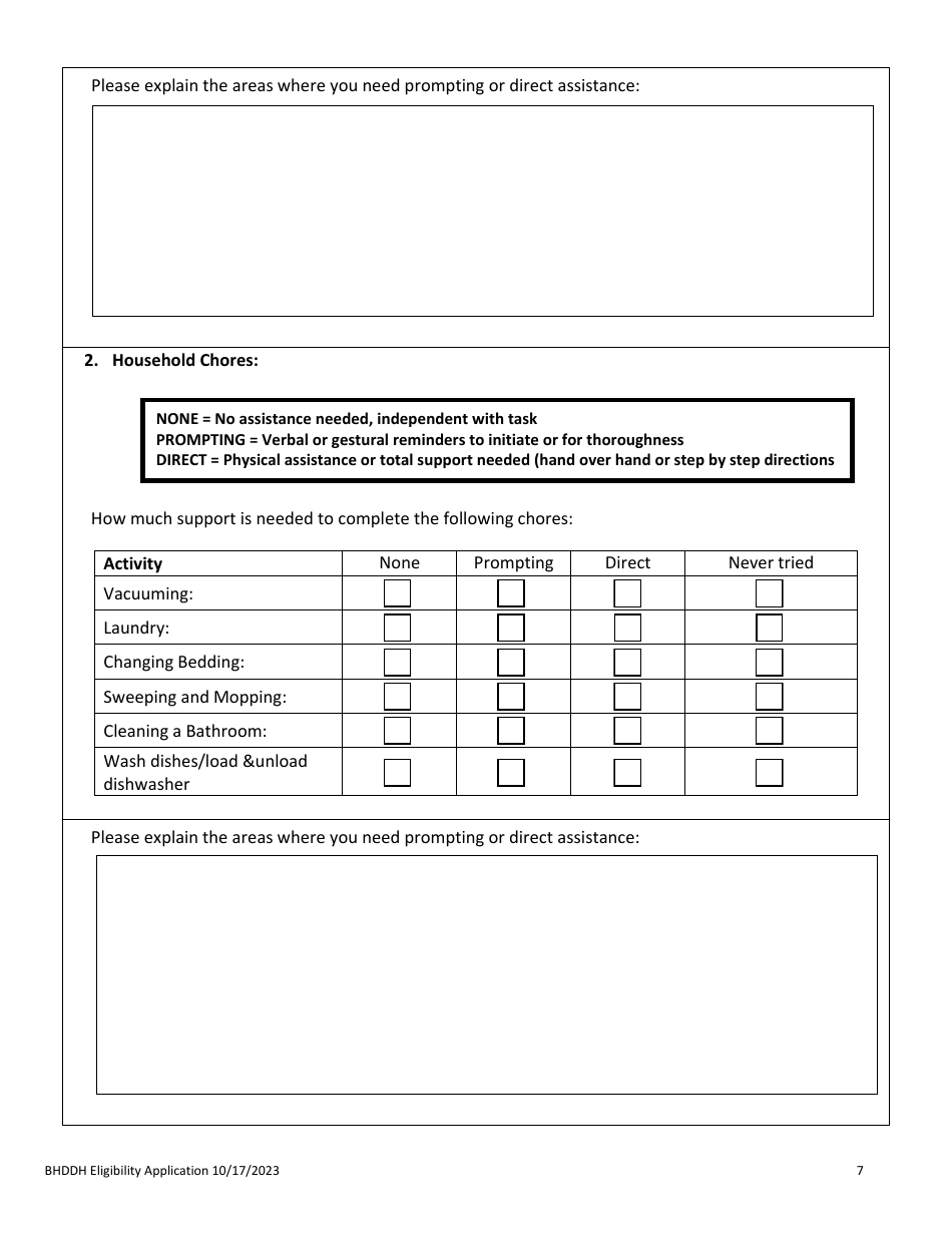 Application for Services - Rhode Island, Page 9