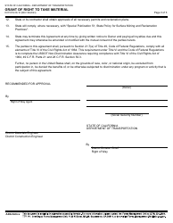 Form DOT RW08-10 Grant of Right to Take Material - California, Page 3
