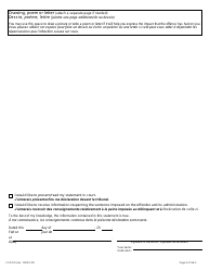 Form 34.2 Victim Impact Statement - Ontario, Canada (English/French), Page 4