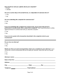 Mortgage, Consumer Loan, or Student Loan Complaint - Washington, Page 2