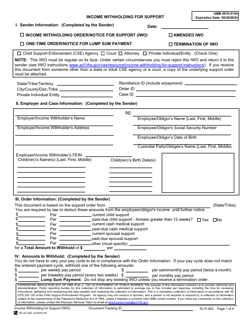 Form 3C-P-562  Printable Pdf