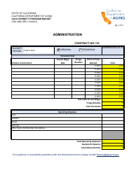 Form CDA9066 Calz Connect Program Budget - California, Page 2