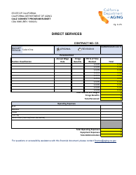 Form CDA9066 Calz Connect Program Budget - California, Page 3