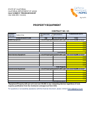 Form CDA9066 Calz Connect Program Budget - California, Page 5