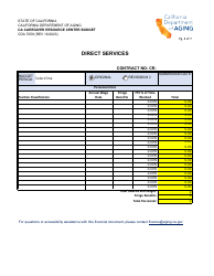 Form CDA7059 Ca Caregiver Resource Center Budget - California, Page 4