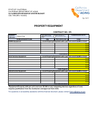 Form CDA7059 Ca Caregiver Resource Center Budget - California, Page 7