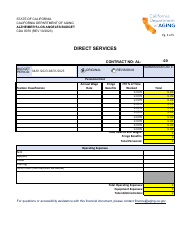 Form CDA9070 Alzheimer&#039;s Los Angeles Budget Summary - California, Page 3