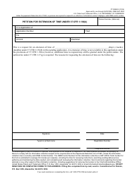 Form PTO/SB/23 Petition for Extension of Time Under 37 Cfr 1.136(B)