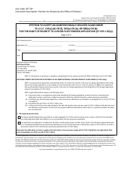 Document preview: Form PTO/SB/458 Petition to Accept an Unintentionally Delayed Claim Under 35 U.s.c. 119(A)-(D) or (F), 365(A) or (B), or 386(A) or (B) for the Right of Priority to a Prior-Filed Foreign Application (37 Cfr 1.55(E))