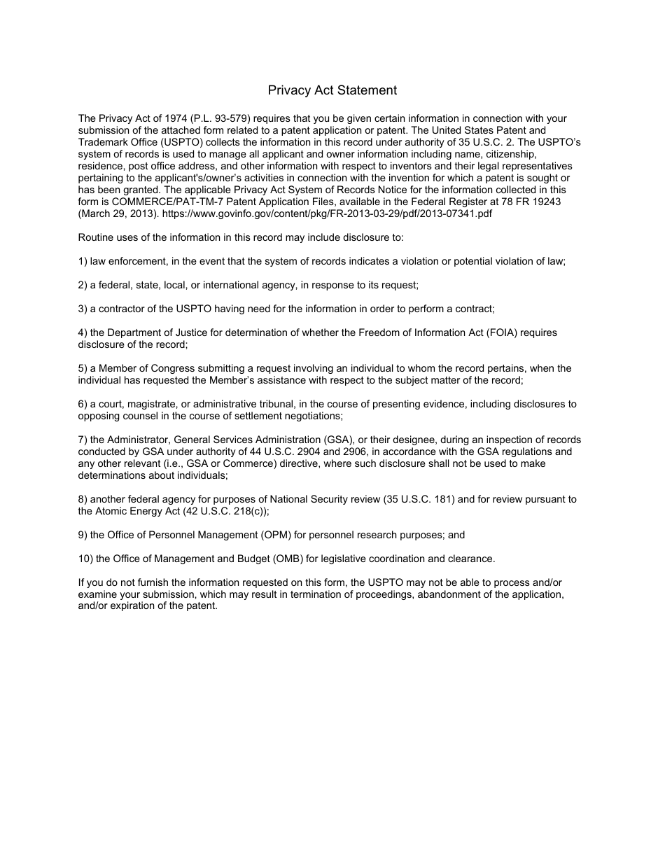 Form PTO / SB / 64 Petition for Revival of an Application for Patent Abandoned Unintentionally Under 37 Cfr 1.137(A), Page 4