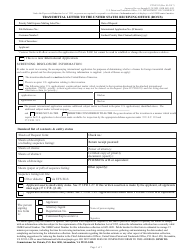 Form PTO-1382 Transmittal Letter to the United States Receiving Office