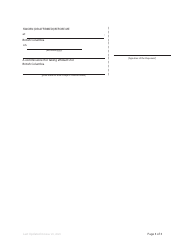 Form F15 Affidavit of Personal Service - British Columbia, Canada, Page 3