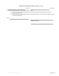 Form F3 Notice of Family Claim - British Columbia, Canada, Page 5