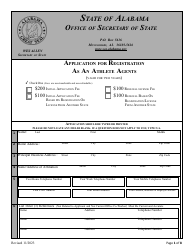 Application for Registration as an Athlete Agents - Alabama, Page 2