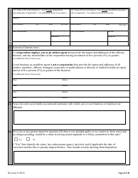 Application for Registration as an Athlete Agents - Alabama, Page 5