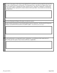 Application for Registration as an Athlete Agents - Alabama, Page 8