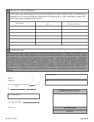 Application for Registration as an Athlete Agents - Alabama, Page 9
