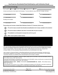 Form 518 Tenant Summary Petition - City and County of San Francisco, California, Page 2