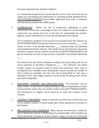 Exhibit 3-E Cdbg Supplemental Conditions to Standard Contracts for Architectural, Engineering, and Grant Administration Services - Montana, Page 2