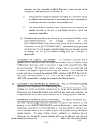 Exhibit 3-E Cdbg Supplemental Conditions to Standard Contracts for Architectural, Engineering, and Grant Administration Services - Montana, Page 4