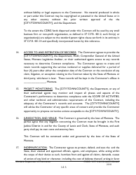 Exhibit 3-E Cdbg Supplemental Conditions to Standard Contracts for Architectural, Engineering, and Grant Administration Services - Montana, Page 5