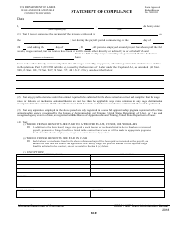 Form WH348 Statement of Compliance - Montana