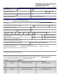 Form 4400-324 Solid Waste Processing Facility Plan of Operation Application - Wisconsin, Page 2