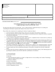 State Form 56522 Abortion Complication Report - Indiana, Page 2