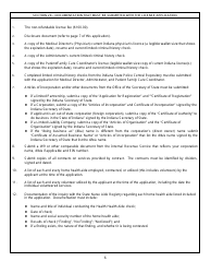 State Form 43813 Application for License Approval to Operate a Hospice Program - Indiana, Page 6