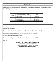 State Form 52235 Application for License to Operate a Birthing Center - Indiana, Page 4