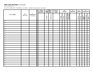 State Form 5440 Employee Records - Indiana, Page 2