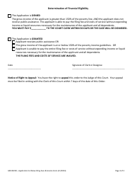 Form 600-00228 Application to Waive Filing Fees and Service Costs - Vermont, Page 3