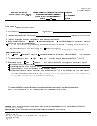 Document preview: Form JC76 Order After Posttermination Review/Permanency Planning Hearing (Child Protective Proceedings) - Michigan