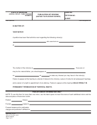 Document preview: Form JC79 Publication of Hearing (Notice to Putative Father) - Michigan