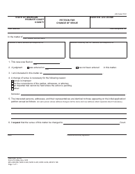Document preview: Form PC608P Petition for Change of Venue - Michigan