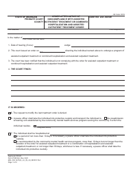 Form PCM244 Order After Notice of Noncompliance With Assisted Outpatient Treatment or Combined Hospitalization and Assisted Outpatient Treatment Order - Michigan