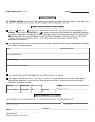 Form DC104 Summons - Landlord-Tenant - Michigan, Page 3